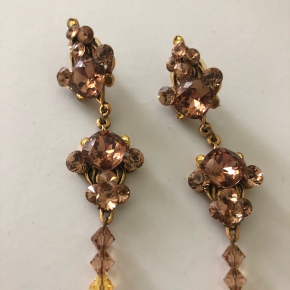 Swarovski Crystal Pageant earrings - Picture 3 of 4